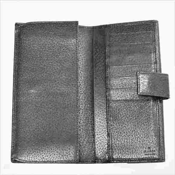 Gucci long wallet W 035 1408 2150 GUCCI leather black - Picture 6 of 10